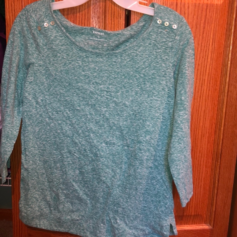 Express turquoise shirt